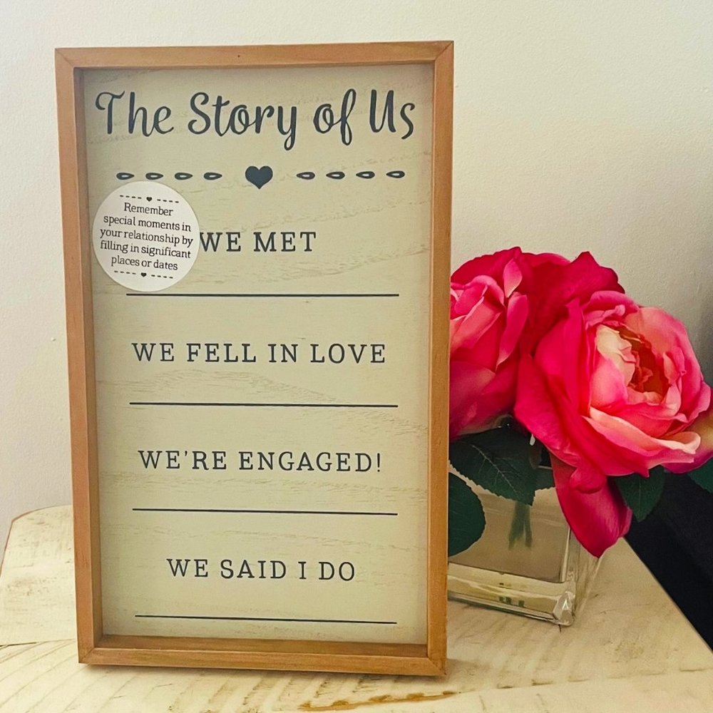 The Story of Us Tabletop or Wall Decor